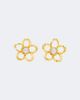 Oscar de la Renta Oscar de la Renta Crystal-embellished floral earrings - 1