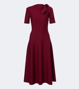 Oscar de la Renta Oscar de la Renta Cutout wool-blend midi dress