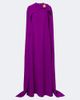 Oscar de la Renta Oscar de la Renta Embellished caped silk-blend georgette gown - 1