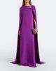 Oscar de la Renta Oscar de la Renta Embellished caped silk-blend georgette gown - 2
