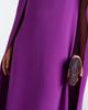 Oscar de la Renta Oscar de la Renta Embellished caped silk-blend georgette gown - 4