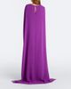 Oscar de la Renta Oscar de la Renta Embellished caped silk-blend georgette gown - 5