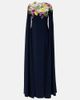 Oscar de la Renta Oscar de la Renta Embroidered caped silk-blend gown - 1