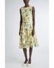 Oscar de la Renta Oscar de la Renta English Rose Guipure Lace Fit & Flare Dress - 1