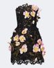 Oscar de la Renta Oscar de la Renta Floral-appliqué guipure lace bustier dress - 1