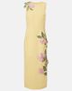 Oscar de la Renta Oscar de la Renta Floral-appliqué wool-blend midi dress - 1