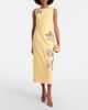 Oscar de la Renta Oscar de la Renta Floral-appliqué wool-blend midi dress - 2