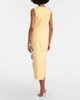 Oscar de la Renta Oscar de la Renta Floral-appliqué wool-blend midi dress - 3