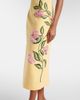Oscar de la Renta Oscar de la Renta Floral-appliqué wool-blend midi dress - 5