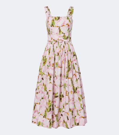 Oscar de la Renta Oscar de la Renta Floral cotton-blend cocktail dress