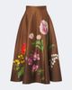 Oscar de la Renta Oscar de la Renta Floral cotton-blend midi skirt - 1