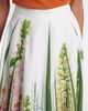 Oscar de la Renta Oscar de la Renta Floral cotton-blend poplin maxi skirt - 4