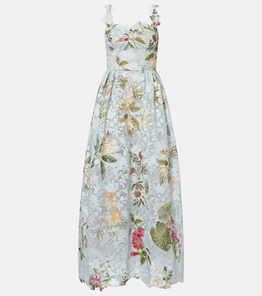 Oscar de la Renta Oscar de la Renta Floral lace guipure cocktail dress