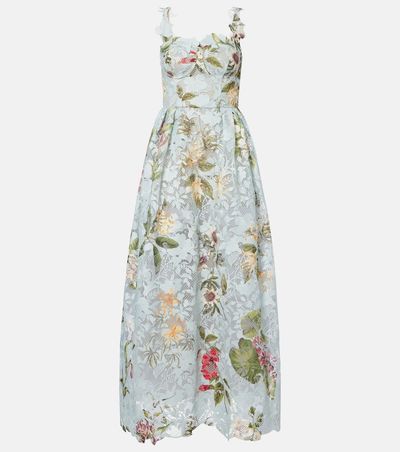 Oscar de la Renta Oscar de la Renta Floral lace guipure cocktail dress