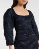 Oscar de la Renta Oscar de la Renta Floral metallic-effect jacquard gown - 4
