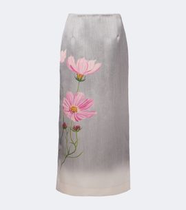 Oscar de la Renta Oscar de la Renta Floral midi skirt