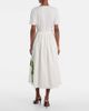 Oscar de la Renta Oscar de la Renta Foxglove cotton-blend poplin midi dress - 3