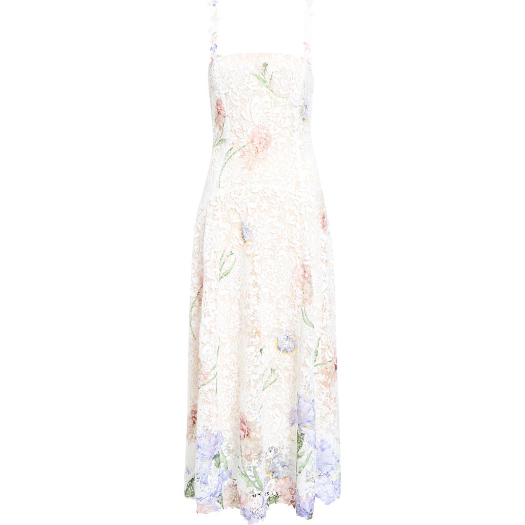 Oscar de la Renta Oscar de la Renta Iris Dégradé Lace Maxi Dress