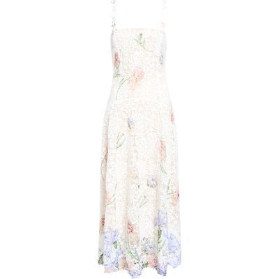 Oscar de la Renta Oscar de la Renta Iris Dégradé Lace Maxi Dress