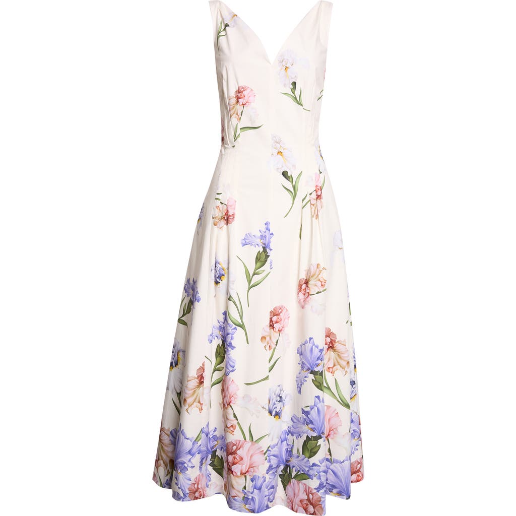 Oscar de la Renta Oscar de la Renta Iris Dégradé Poplin Dress