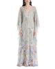 Oscar De La Renta Oscar de la Renta Iris Print Lace Dress - 1