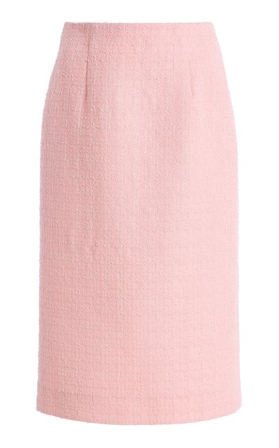 Oscar de la Renta Oscar de la Renta MidRise WoolBlend Tweed KneeLength Skirt