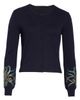 Oscar de la Renta Oscar de la Renta Mimosa Stems Embroidered Wool Cardigan - 5