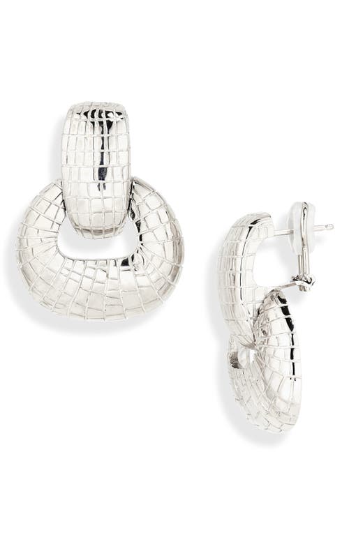 Oscar de la Renta Oscar de la Renta Mosaic Texture Drop Earrings