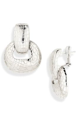 Oscar de la Renta Oscar de la Renta Mosaic Texture Drop Earrings