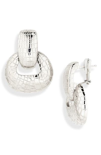 Oscar de la Renta Oscar de la Renta Mosaic Texture Drop Earrings