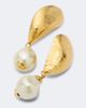 Oscar de la Renta Oscar de la Renta Mussel embellished clip-on drop earrings - 4