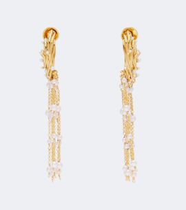 Oscar de la Renta Oscar de la Renta Nest embellished drop earrings