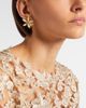 Oscar de la Renta Oscar de la Renta Orange Blossom enamel earrings - 3