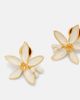 Oscar de la Renta Oscar de la Renta Orange Blossom enamel earrings - 4
