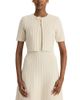 Oscar De La Renta Oscar de la Renta Ottoman Sparkle Knit Cropped Jacket - 1