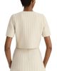 Oscar De La Renta Oscar de la Renta Ottoman Sparkle Knit Cropped Jacket - 3