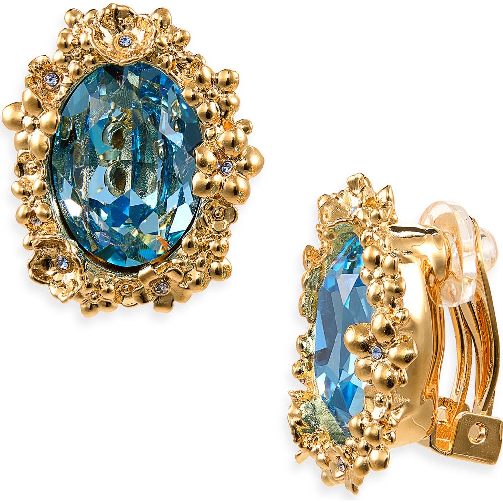 Oscar de la Renta Oscar de la Renta Oval Medallion Stud Earrings