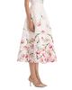Oscar De La Renta Oscar de la Renta Painted Iris Cotton Stretch A Line Skirt - 3