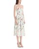 Oscar De La Renta Oscar de la Renta Painted Iris Cotton Stretch Midi Dress - 3