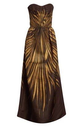 slim fit dress slacks Oscar de la Renta Abstract Butterfly Faille Dress  Runway Catalog