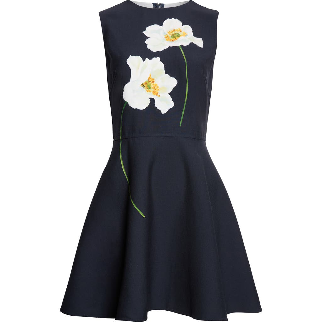 Oscar de la Renta Oscar de la Renta Peony Fit & Flare Dress