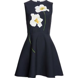Oscar de la Renta Oscar de la Renta Peony Fit & Flare Dress