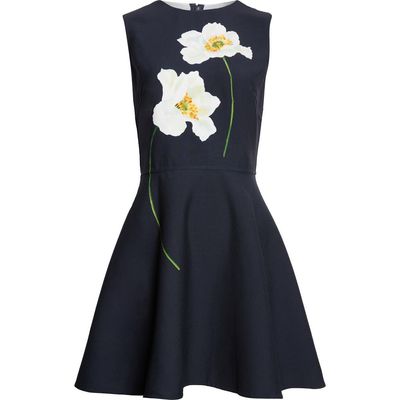 Oscar de la Renta Oscar de la Renta Peony Fit & Flare Dress