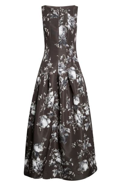Oscar de la Renta Oscar de la Renta Peony Sleeveless Faille Gown