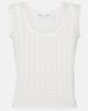 Oscar de la Renta Oscar de la Renta Pointelle cotton and silk tank top - 1