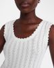 Oscar de la Renta Oscar de la Renta Pointelle cotton and silk tank top - 3