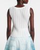 Oscar de la Renta Oscar de la Renta Pointelle cotton and silk tank top - 5