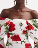 Oscar de la Renta Oscar de la Renta Poppies Off the Shoulder Long Sleeve Minidress - 4