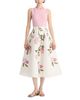 Oscar De La Renta Oscar de la Renta Porcelain Flowers Poplin Skirt - 2