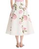 Oscar De La Renta Oscar de la Renta Porcelain Flowers Poplin Skirt - 3